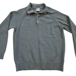 American Eagle Men's Large Heavy knit Ribbed Sweater Robin Egg Blue old money